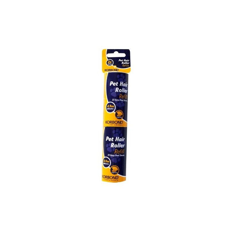 Korbond 9.8m PET Safe Lint Roller Refills-Pack of 2 –