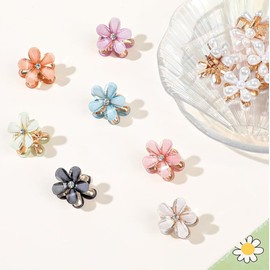 DIFEIUKI Hair Clips, Set of 24, Mini Flower Hair Clips, Hairpins, Cute, Stylish, Hair Clips, For Kids, Bangs Clips, Weddings, Parties, Birthdays, Presents, Girls, Adults, Women, Hair Styling Supplies,