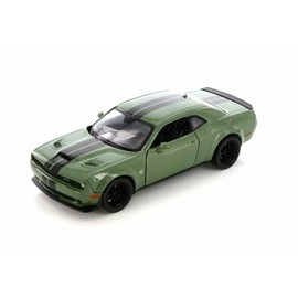 Showcasts 2018 Challenger SRT Hellcat Widebody Hard Top Muscle Car, Green 71350GN - 1/24 Scale Diecast Model Car