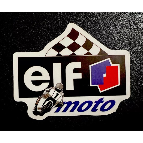 Elf Moto sticker. *Matte*Finish Approx Size. 2.75”X 2.25”inch. Self Adhesive.