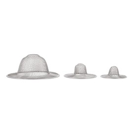 Camco Sink and Shower Drain Strainers | Designed to Keep Food and Hair Out of Plumbing | 3-Pack (42273)