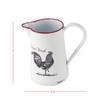 Foreside Home and Garden Enamel Rooster Pitcher