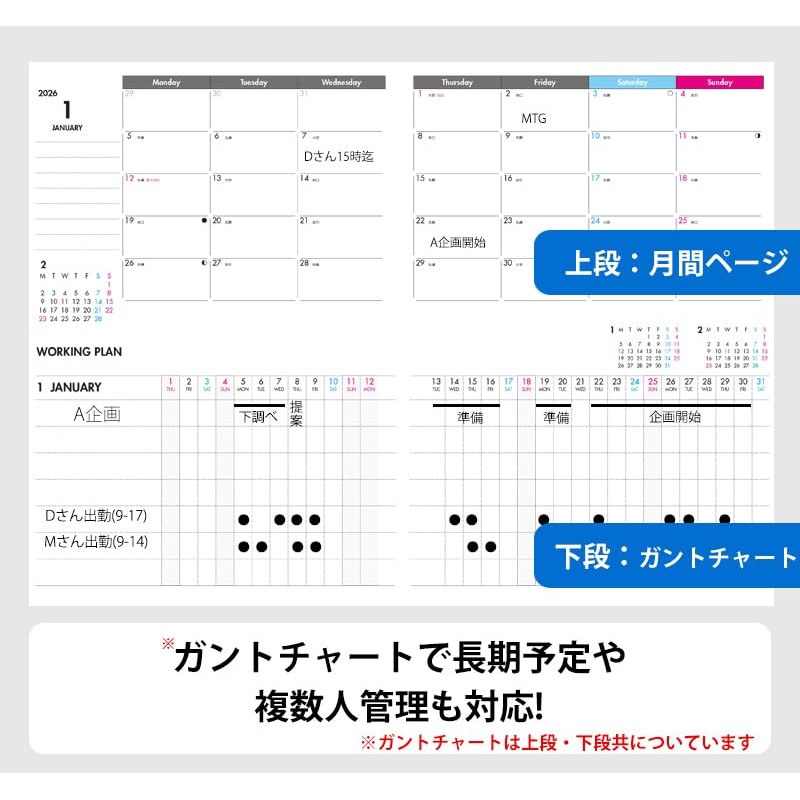 Separate Diary Notebook, Beginning in January, 2025 B6 Weekly &