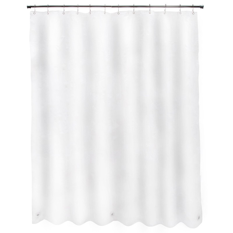 Kenney Heavyweight Mildew-Resistant PEVA Shower Curtain Liner, 70" W x