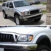 LSAILON Headlight Assembly Replacement Fit 2001-2004 For Toyota Tacoma Black