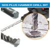 SDS Plus Rotary Hammer Drill Bit 60Pcs 5/32 in. x