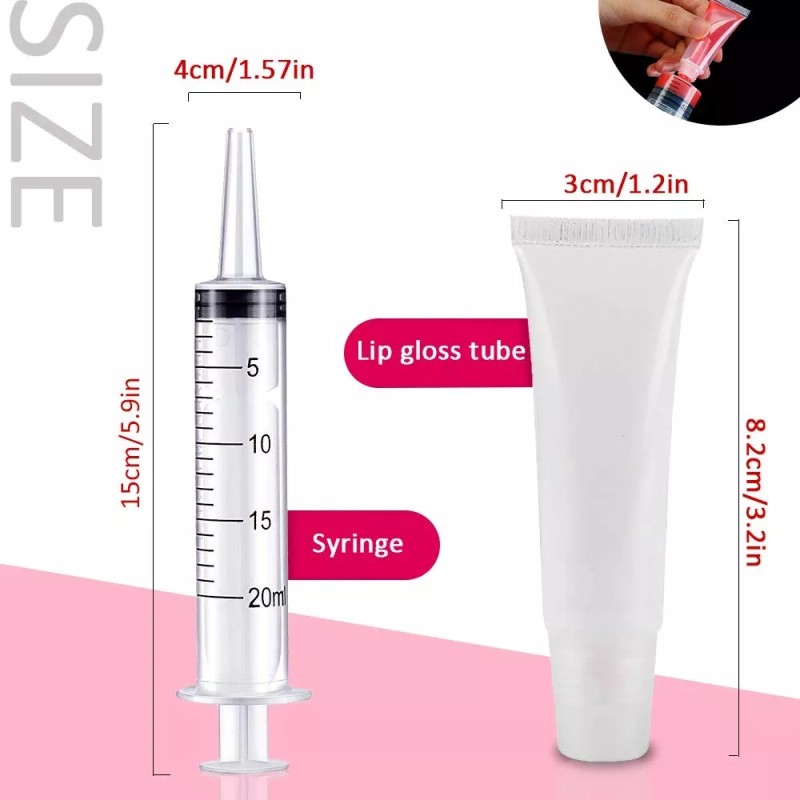 Codreamauto Contenedor Envase Tubos Vacios Lip Gloss 15ml Por 50