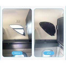 Semi-Truck Upper Sleeper Window Curtians for Freightliner Cascadia- Insulated Sunshade & Privacy Covers | Cascadia Cab Window Shade Set of 2