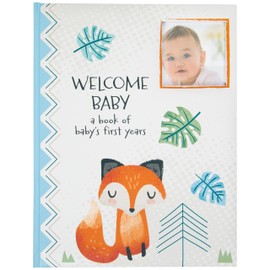 C.R. Gibson Forest Friends First 5 Years Gender Neutral Baby Memory Book, 8.75" W x 11.3" L with 48 Guided Pages, Multicolor