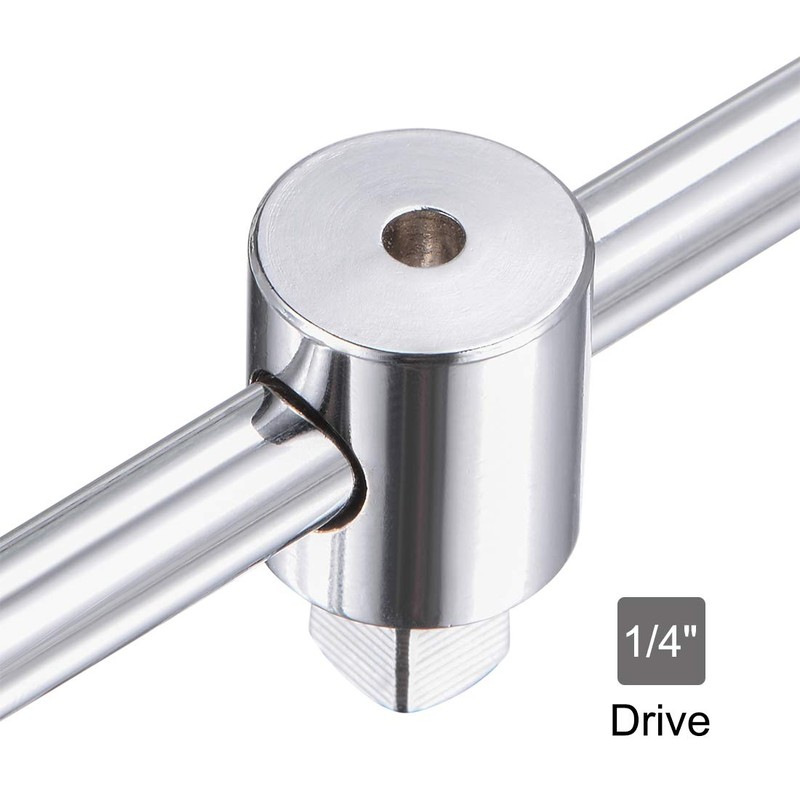 sourcing map 1/4" Drive Sliding Wrench Breaker Bar T-Handle Socket