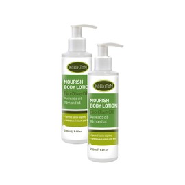 Kalliston, Nourish Active Body Lotion with Avocado & Almond Oil, Hand & Body Lotion, Antioxidant Protection, Made in Ancient Crete, Greece, 8.45 oz Each, Pack of 2