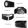 LED Digital Watch Waterproof Clear Display Breathable Strap Electronic Watch