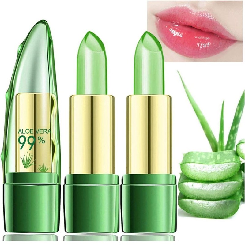 Aloe Vera Lipstick, Aloe Vera Lip Balm, Moisturizing Crystal Jelly
