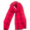 iB-iP Women's Checked Warm Large Oversized Scarf, red