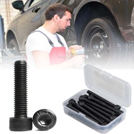 M4 x 45mm Socket Head Cap Screws Bolts 12.9 Grade Alloy Steel Metric Machine Hex Socket Screw, Black Oxide Finish, Fully Threaded, 25PCS