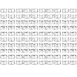 100Pcs Tiny Cosmetic Containers, BetterJonny 5 Gram Leak Proof Tiny Bottle Empty Creams Makeup Sample Containers with Lids, Clear Sample Jars for Makeup, Lotion, Powder