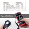 Light Meter Digital Illuminance Meter with Ambient Temperature Measuring and