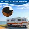 ANARACHON Leather Look RV Camper Dinette Cushion Covers, Washable RV