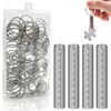 151 Pcs Keyring Kit,150 Pcs Key Ring and 1 Pc