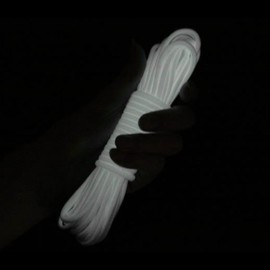 Luminous Rope, Parachute Cord Glow in The Dark for Outdoor Camping(18 * 15 * 3cm-White)