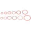 280pcs 12 Sizes Assorted Solid Copper Crush Washers Seal Flat