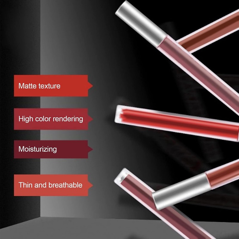 Juego de 16 brillos de labios de color mate, de