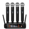 Depusheng DX4 Wireless Microphone, Professional 4 Channels Karaoke Handheld System