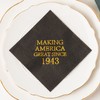Crisky Brithday Servilletas Make America Great, (1940)