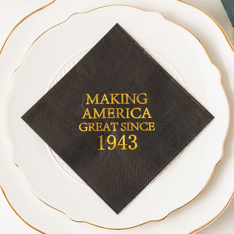 Crisky Brithday Servilletas Make America Great, (1940)