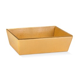 Boxes Craftory Pack of 5 Baskets for Gifts Empty Made in Italy - Gift Baskets Empty Ideal for Baby Shower Basket, Wedding Gift Basket and Sturdy Gift Basket for Any Occasion | 9" x 6.69" x 3.14" Gold