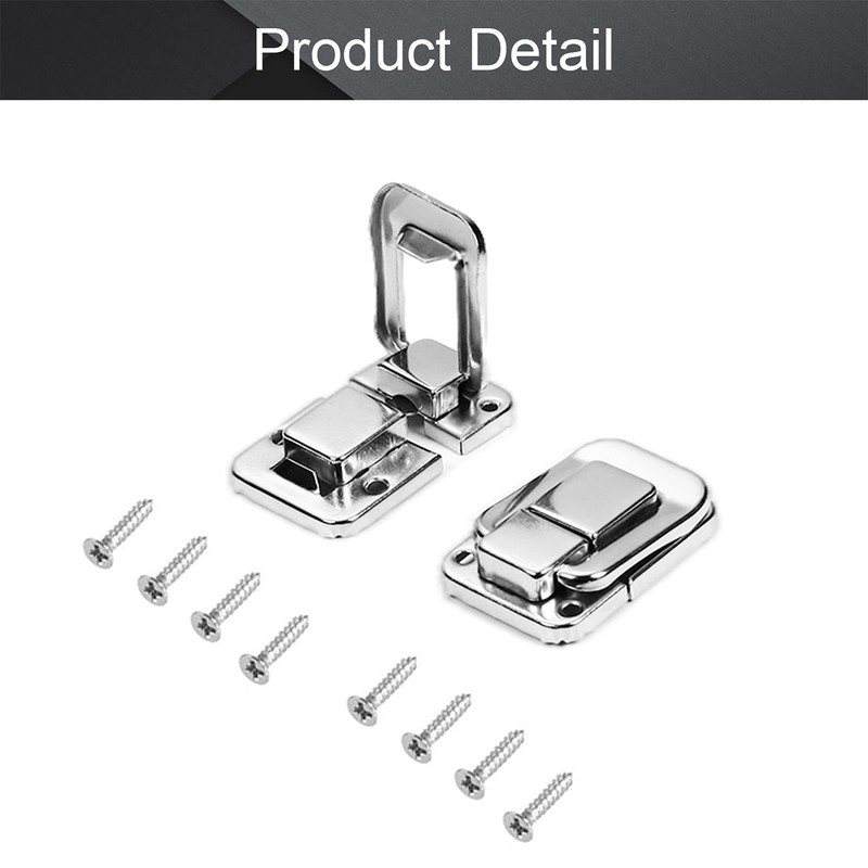 MroMax 2Pcs Toggle Catch Lock 1.89" x 1.3" (LxW) Iron
