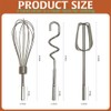 3 Pcs Hand Mixer,Stainless Steel Kitchen Mixer Handheld Attachments Set