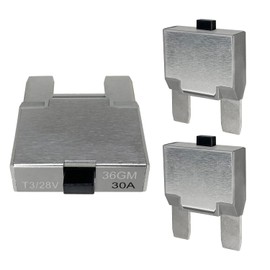 30 Amp Maxi Blade Circuit Breaker Fuse, Manual Reset, for Automotive, Marine, Truck (30A, 3 Pack)