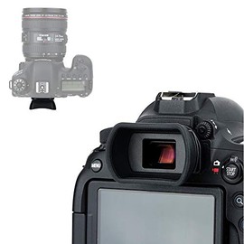 JJC Eb Ef Eyecup Eyepiece Eyeshade for Canon T8i T7i T6s T6i T5i SL3 SL2 T7 T6 T5 T3 5D Mark II 6D Mark II 90D 80D 77D 70D 60D 60Da Viewfinder Replace Canon Eb Ef Cup Soft Silicone Extended Design