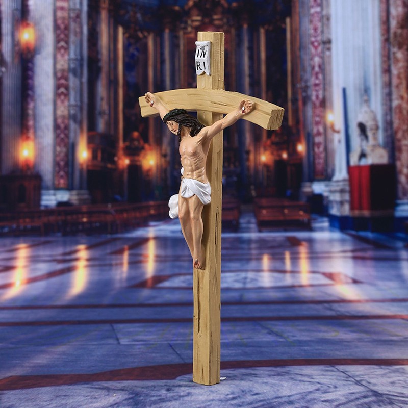 Jesus Christ Crucifix Handcrafted Exquisite Details Crucifix Wall Cross for