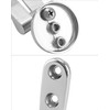 QWORK Toilet Seat Sturdy Hinge Replacement Parts, 2 Set Stainless