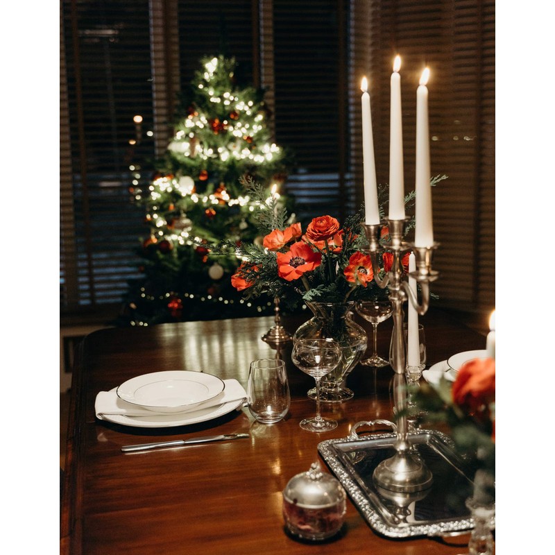 Hyoola 14" Beeswax Taper Candles - 14 Hour Burn Time