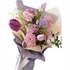 BBJ WRAPS Single Color Korean Waterproof Flower Wrapping Paper Floral Bouquet Packaging Wraps for Florist Supplies, 23x23 Inch - 20 Sheets (Purple)