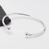 Treasure Bay Women's Solid 925 Sterling Silver Bangle Bracelet Torque