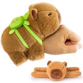 YGCHEN Capybara Snap Bracelet Children's Capybara Plush Toy Snap Bracelets Capybara Cuddly Toy Snap Bracelet Plush Swatter Bracelet Gift Children's Birthday Christmas, PP cotton, 0
