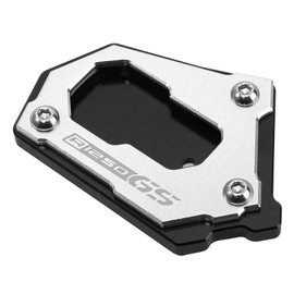 ZESIDIMO Seitenstütz platte Ständer verlängerung Motorrad zubehör für R1250GS Adventure R1250 GSA GS1250 2018-2022, für R1200GS LC ADV 2013-2018 (Silber Schwarz)