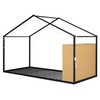 Harper & Bright Designs Twin Size Metal Bed House Bed