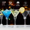 CALBODE 40 Pack Plastic Martini Glasses 5 Oz Disposable Cocktail