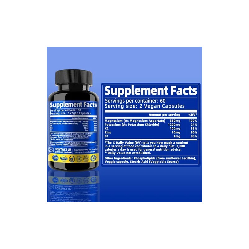 Liposomal Potasio + Magnesio + Zinc Con 120caps Hecho En