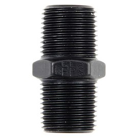 Fragola 491102-BL Black 1/4 MPT Pipe Nipple