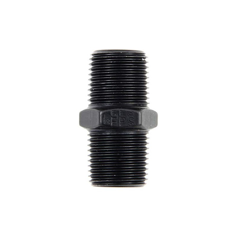 Fragola 491102-BL Black 1/4 MPT Pipe Nipple
