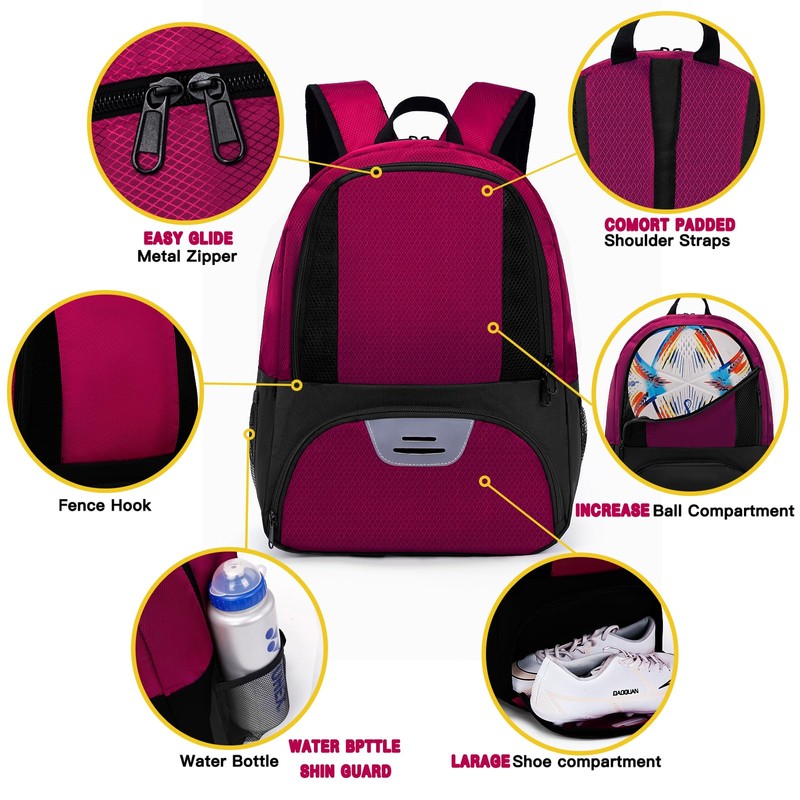 Hsmihair Soccer Bag&Soccer Backpack&Backpack for Football Volleyball Basketball,Sport Equipment Bags