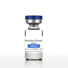 Basic Fibroblast Growth Factor Powder - bFGF Freeze-Dried Powder Cosmetic Grade for Skin Anti-Aging, 1Milligrams, 1000000IU, 98% Purity (2mg)