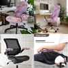Xorudoydet Pink Marble Print Computer Office Chair Cover, Stretchable Office