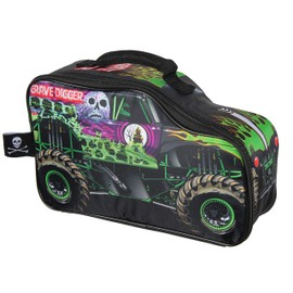 INTIMO Monster Jam Grave Digger Truck Shaped Insulated Big Large Work Lunch Box Bag